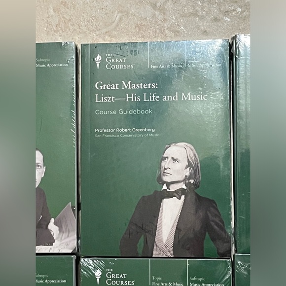 The Great Courses Great Masters Dvd and Book His Life & Music Set of 6 New - Picture 4 of 9